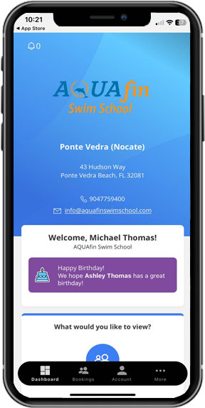 AQUAFIN Parent Portal App